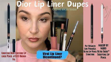 dior linen lip liner dupe|dior lip liner brown fig.